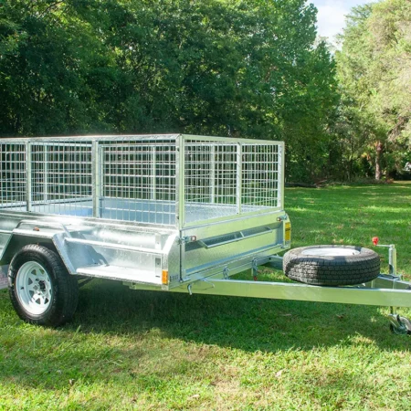 KKT-S85750 - 8×5 Premium Single Axle Hot-Dip Galvanised Tilting Box Trailer 750kg ATM