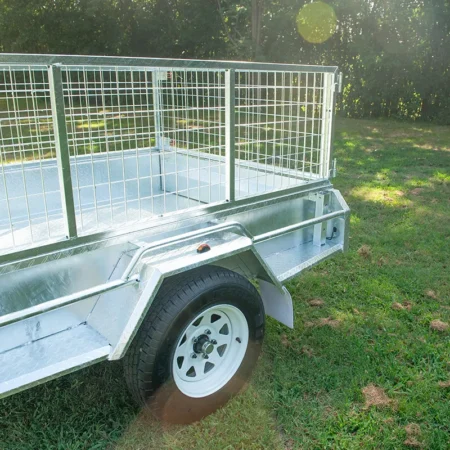 KKT-S85750 - 8×5 Premium Single Axle Hot-Dip Galvanised Tilting Box Trailer 750kg ATM