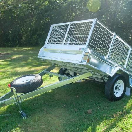 KKT-S85750 - 8×5 Premium Single Axle Hot-Dip Galvanised Tilting Box Trailer 750kg ATM