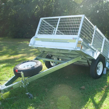 KKT-S75750 - 7×5 Premium Single Axle Hot-Dip Galvanised Tilting Box Trailer 750kg ATM