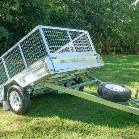 KKT-S75750 - 7×5 Premium Single Axle Hot-Dip Galvanised Tilting Box Trailer 750kg ATM