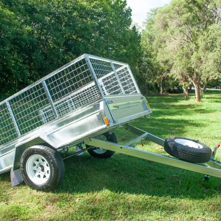 KKT-S85750 - 8×5 Premium Single Axle Hot-Dip Galvanised Tilting Box Trailer 750kg ATM