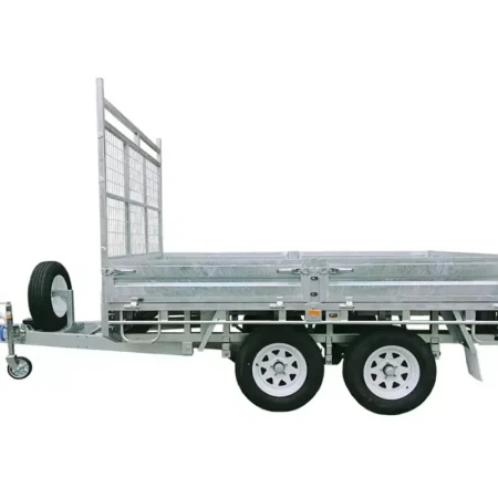 KKT-FT1473500RP - 14×7 Hot-Dip Galvanised Flat Top Trailer 3500kg ATM with Ramps