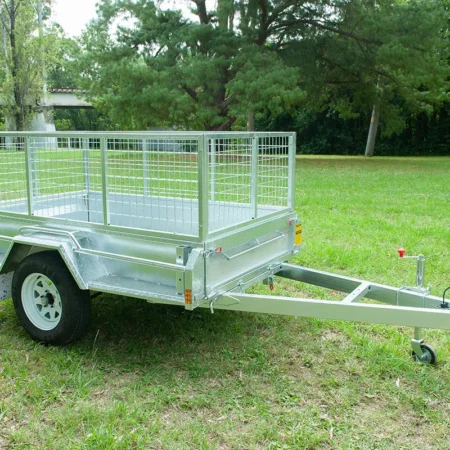 7x4 Single Axle Box Trailer 750kg-side