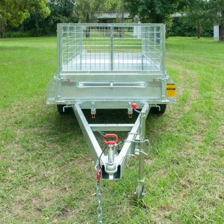 7x4 Single Axle Box Trailer 750kg-front
