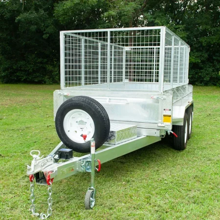 KKT-TP105H3500RP - 10×5 Tandem Axle Hydraulic Tipper Galvanised Box Trailer 3500kg ATM WITH RAMPS AND RAMP HOLDER