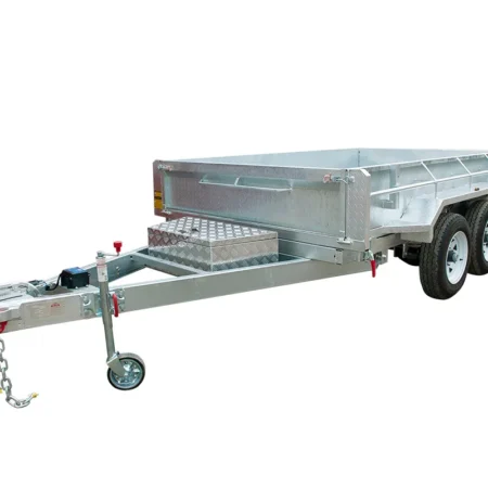 KKT-TP105H3500 - 10×5 Tandem Axle Hydraulic Tipper Galvanised Box Trailer 3500kg ATM