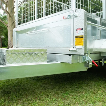 KKT-TP106H3500RP - 10×6 Tandem Axle Hydraulic Tipper Galvanised Box Trailer 3500kg ATM WITH RAMPS AND RAMP HOLDER