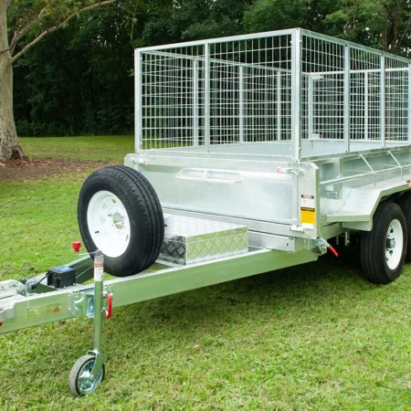 KKT-TP106H3500RP - 10×6 Tandem Axle Hydraulic Tipper Galvanised Box Trailer 3500kg ATM WITH RAMPS AND RAMP HOLDER