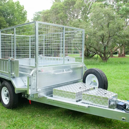 KKT-TP85U4200 - 8×5 Tandem Axle Hydraulic Tipper Galvanised Box Trailer 4200kg ATM