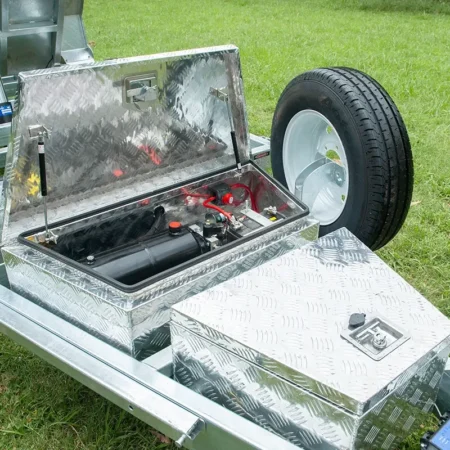 KKT-TP85U4200 - 8×5 Tandem Axle Hydraulic Tipper Galvanised Box Trailer 4200kg ATM
