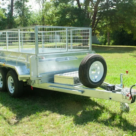 KKT-TP85H3500RP - 8×5 Tandem Axle Hydraulic Tipper Galvanised Box Trailer 3500kg ATM WITH RAMPS AND RAMP HOLDER