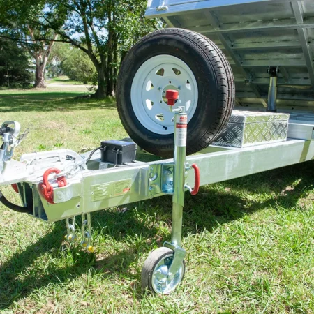 KKT-TP85H3500 - 8×5 Tandem Axle Hydraulic Tipper Galvanised Box Trailer 3500kg ATM