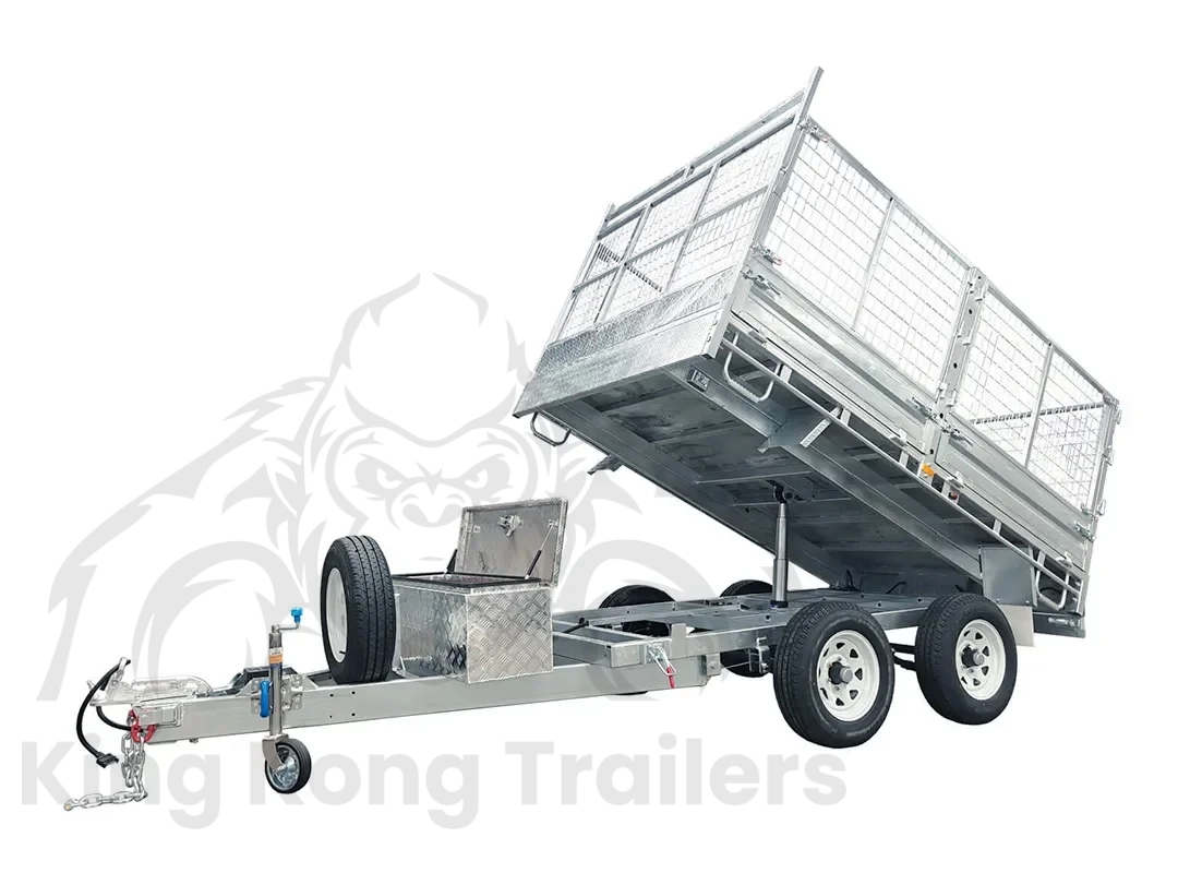 12x7 hydraulic flat top trailer