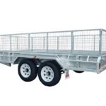 12x6 Tandem axle box traielr 3500kg rear side