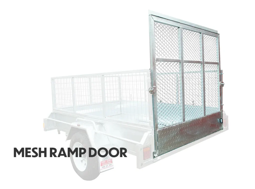 Fold-Down Mesh Ramp Door