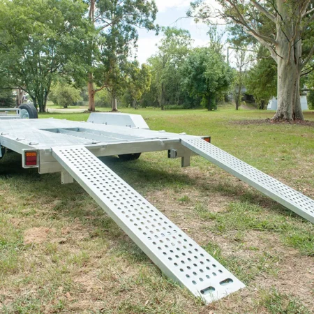 KKT-CT16- Checker Plate - Tandem Axle Car Trailer - Deck size 16.4×6.6ft (5X2m) 3500KG ATM