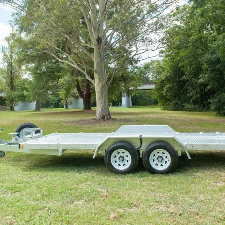 KKT-CT16- Checker Plate - Tandem Axle Car Trailer - Deck size 16.4×6.6ft (5X2m) 3500KG ATM