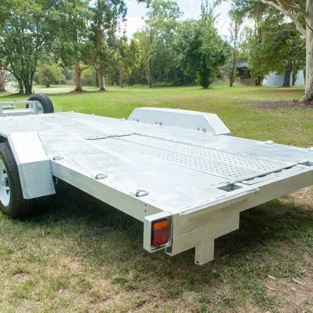 KKT-CT16- Checker Plate - Tandem Axle Car Trailer - Deck size 16.4×6.6ft (5X2m) 3500KG ATM