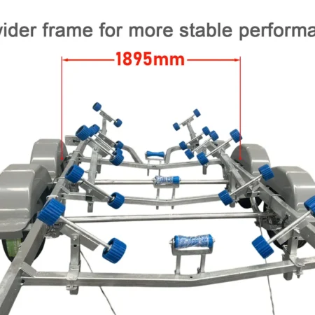 KKT-BTT62200 - 6.2m Galvanised Boat Trailer 2000kg ATM – Suits Boats 5.7–6.2m (18.7–20.3ft)