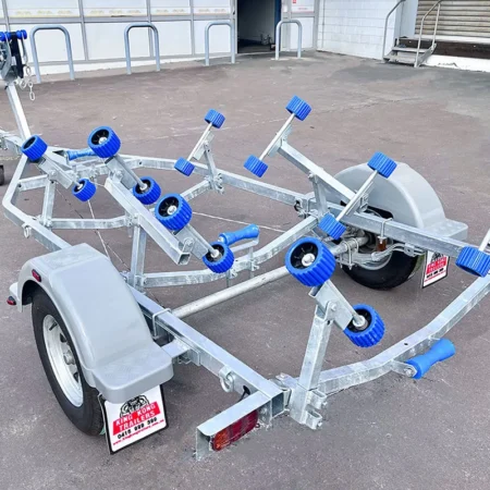 KKT-BTS48120 - 4.8m Galvanised Boat Trailer 1200kg ATM – Suits Boats 4.3–4.8m (14.1–15.7ft)
