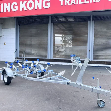 KKT-BTS48750 - 4.8m Galvanised Boat Trailer 750kg ATM – Suits Boats 4.3–4.8m (14.1–15.7ft)