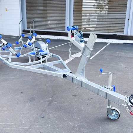 KKT-BTS48750 - 4.8m Galvanised Boat Trailer 750kg ATM – Suits Boats 4.3–4.8m (14.1–15.7ft)