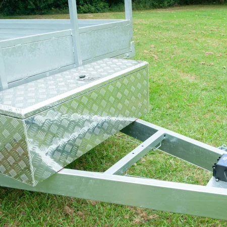 KKT-FT1473500RP - 14×7 Hot-Dip Galvanised Flat Top Trailer 3500kg ATM with Ramps