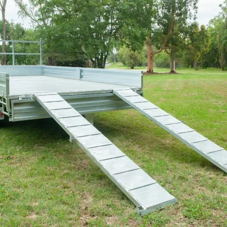 KKT-FT1683500RP - 16×8 Hot-Dip Galvanised Flat Top Trailer 3500kg ATM with Ramps