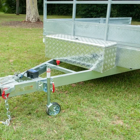 KKT-FT1683500RP - 16×8 Hot-Dip Galvanised Flat Top Trailer 3500kg ATM with Ramps