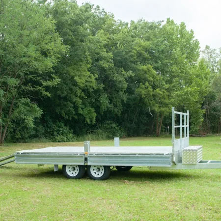 KKT-FT1683500RP - 16×8 Hot-Dip Galvanised Flat Top Trailer 3500kg ATM with Ramps