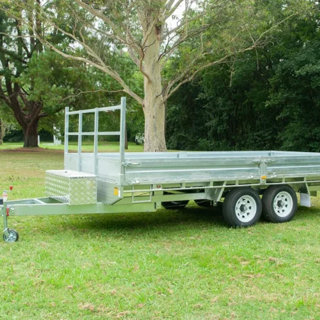KKT-FT1683500RP - 16×8 Hot-Dip Galvanised Flat Top Trailer 3500kg ATM with Ramps