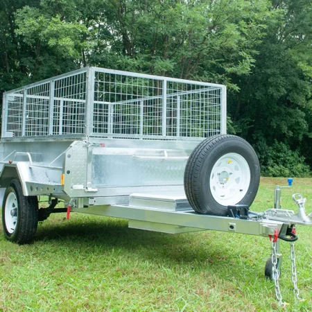 KKT-SP851800 - 8×5 Hydraulic Tipper Galvanised Box Trailer 1800kg ATM with Electric Brake