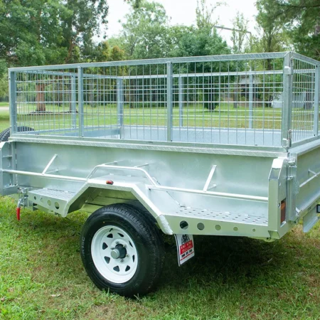 KKT-SP851800 - 8×5 Hydraulic Tipper Galvanised Box Trailer 1800kg ATM with Electric Brake