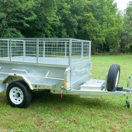 KKT-SP851800 - 8×5 Hydraulic Tipper Galvanised Box Trailer 1800kg ATM with Electric Brake