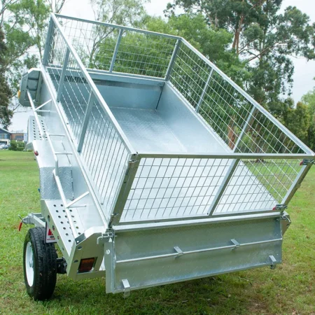 KKT-SP851800 - 8×5 Hydraulic Tipper Galvanised Box Trailer 1800kg ATM with Electric Brake
