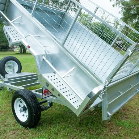 KKT-SP851800 - 8×5 Hydraulic Tipper Galvanised Box Trailer 1800kg ATM with Electric Brake