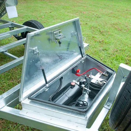 KKT-SP851800 - 8×5 Hydraulic Tipper Galvanised Box Trailer 1800kg ATM with Electric Brake