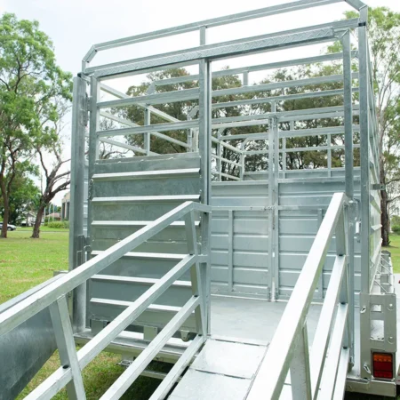 KKT-T126U-CATTLE - 12×6 Livestock Trailer 3500kg ATM with Aluminium Side Rails and Steel Ramps