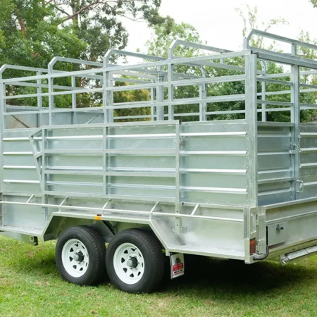 KKT-T126U-CATTLE - 12×6 Livestock Trailer 3500kg ATM with Aluminium Side Rails and Steel Ramps