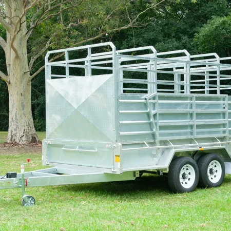KKT-T126U-CATTLE - 12×6 Livestock Trailer 3500kg ATM with Aluminium Side Rails and Steel Ramps