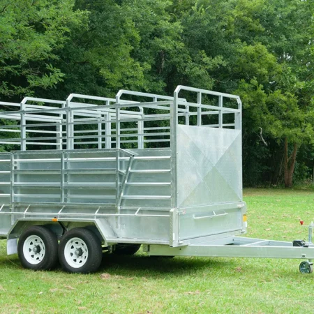 KKT-T126U-CATTLE - 12×6 Livestock Trailer 3500kg ATM with Aluminium Side Rails and Steel Ramps