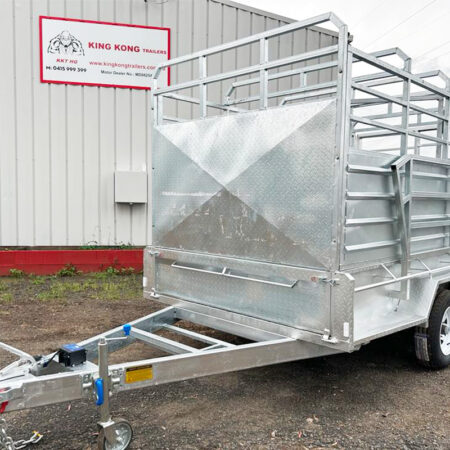 KKT-T126U-CATTLE - 12×6 Livestock Trailer 3500kg ATM with Aluminium Side Rails and Steel Ramps