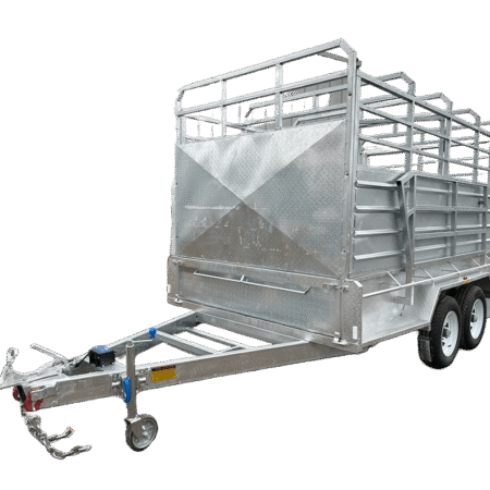 KKT-T126U-CATTLE - 12×6 Livestock Trailer 3500kg ATM with Aluminium Side Rails and Steel Ramps
