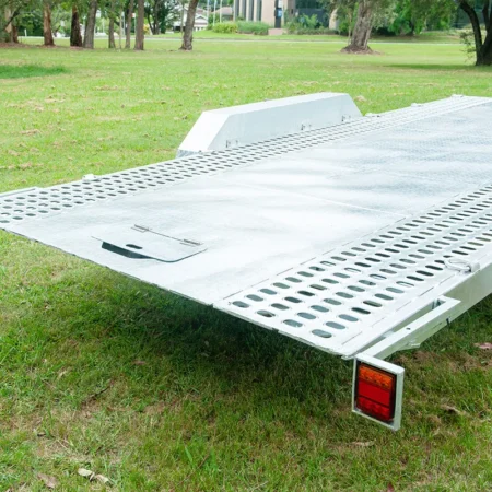 KKT-CT16TP1 Punch Floor - Hydraulic Tipper Car Trailer - Deck size 16.4×6.6ft (5X2m) 3500KG ATM