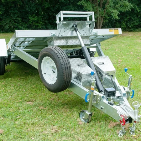 KKT-CT16TP1 Punch Floor - Hydraulic Tipper Car Trailer - Deck size 16.4×6.6ft (5X2m) 3500KG ATM