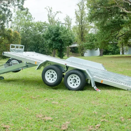 KKT-CT16TP1 Punch Floor - Hydraulic Tipper Car Trailer - Deck size 16.4×6.6ft (5X2m) 3500KG ATM