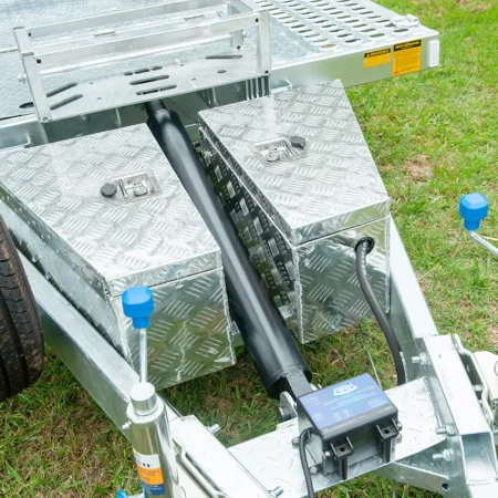 KKT-CT16TP1 Punch Floor - Hydraulic Tipper Car Trailer - Deck size 16.4×6.6ft (5X2m) 3500KG ATM