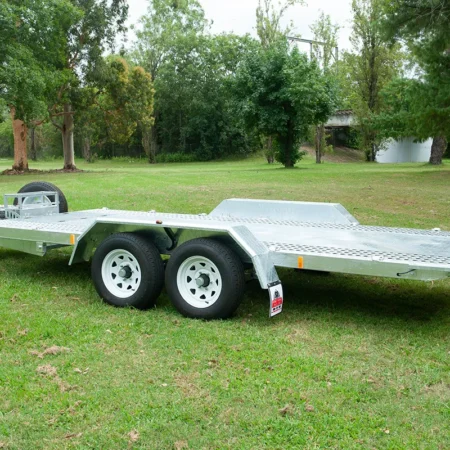 KKT-CT16TP1 Punch Floor - Hydraulic Tipper Car Trailer - Deck size 16.4×6.6ft (5X2m) 3500KG ATM