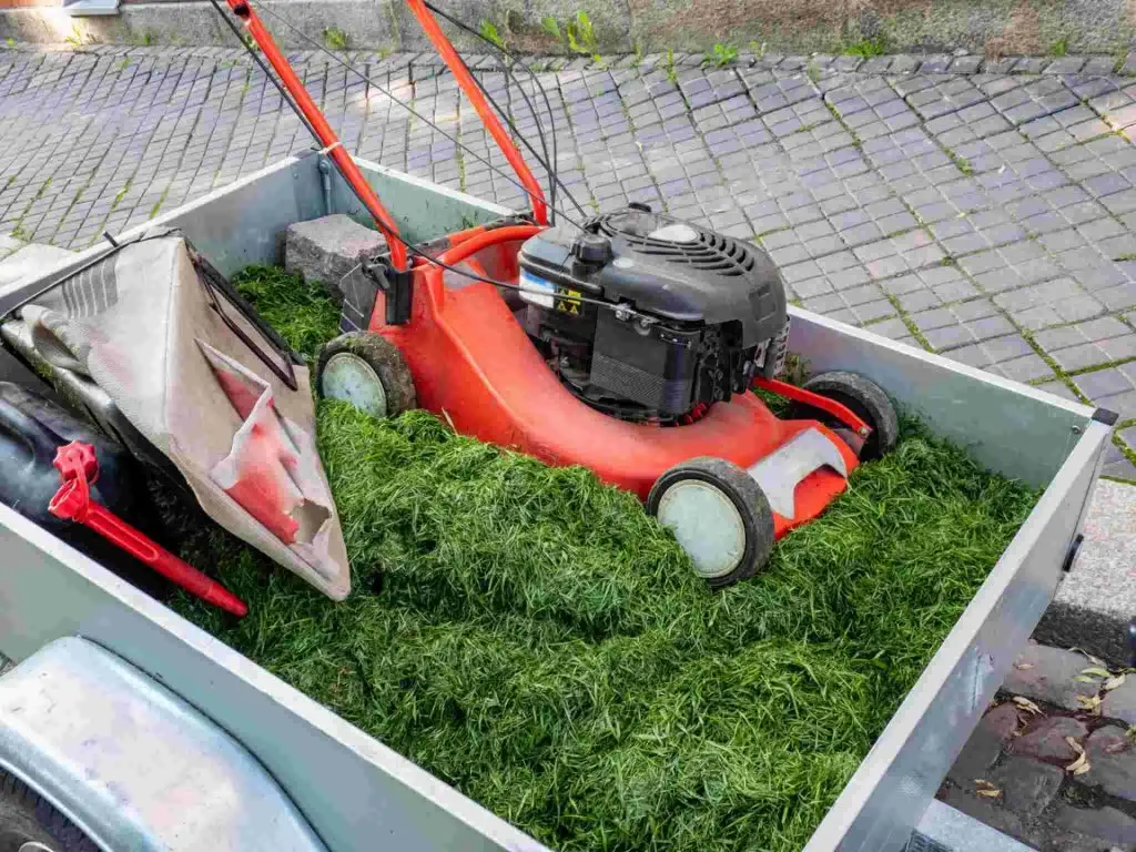 Lawn Mowing Trailer Setup